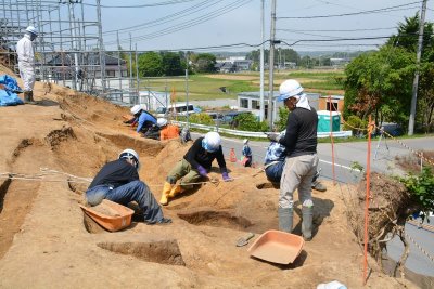 ②溝跡調査状況.JPG